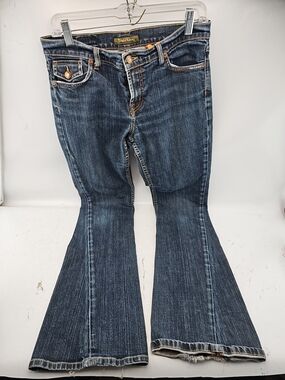 David Kahn Indigo Bootcut Jeans with Copper Hardware